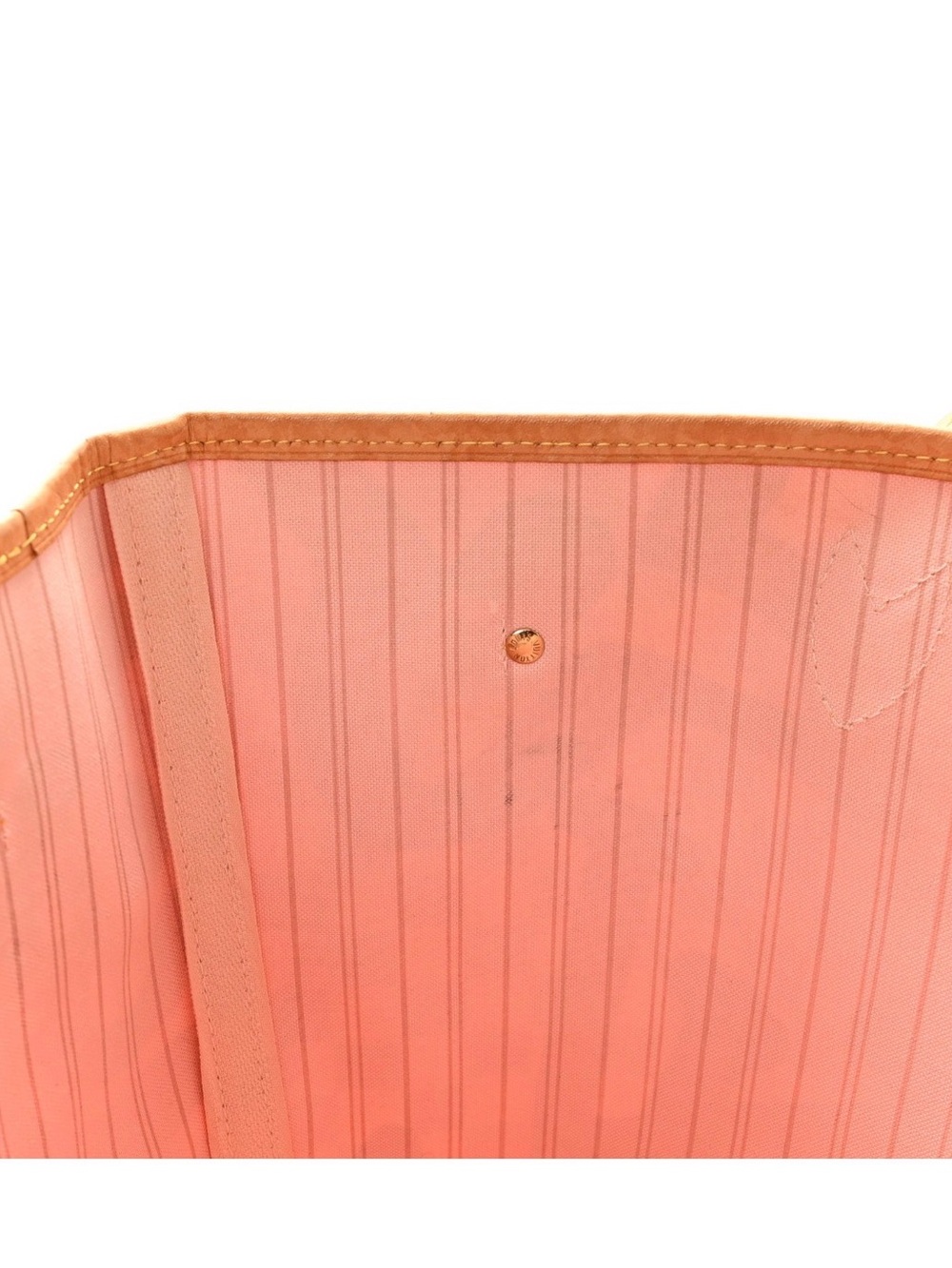 Louis Vuitton Pink & Cream Damier Azur Graffiti Neverfull Tote - Picture 11 of 11
